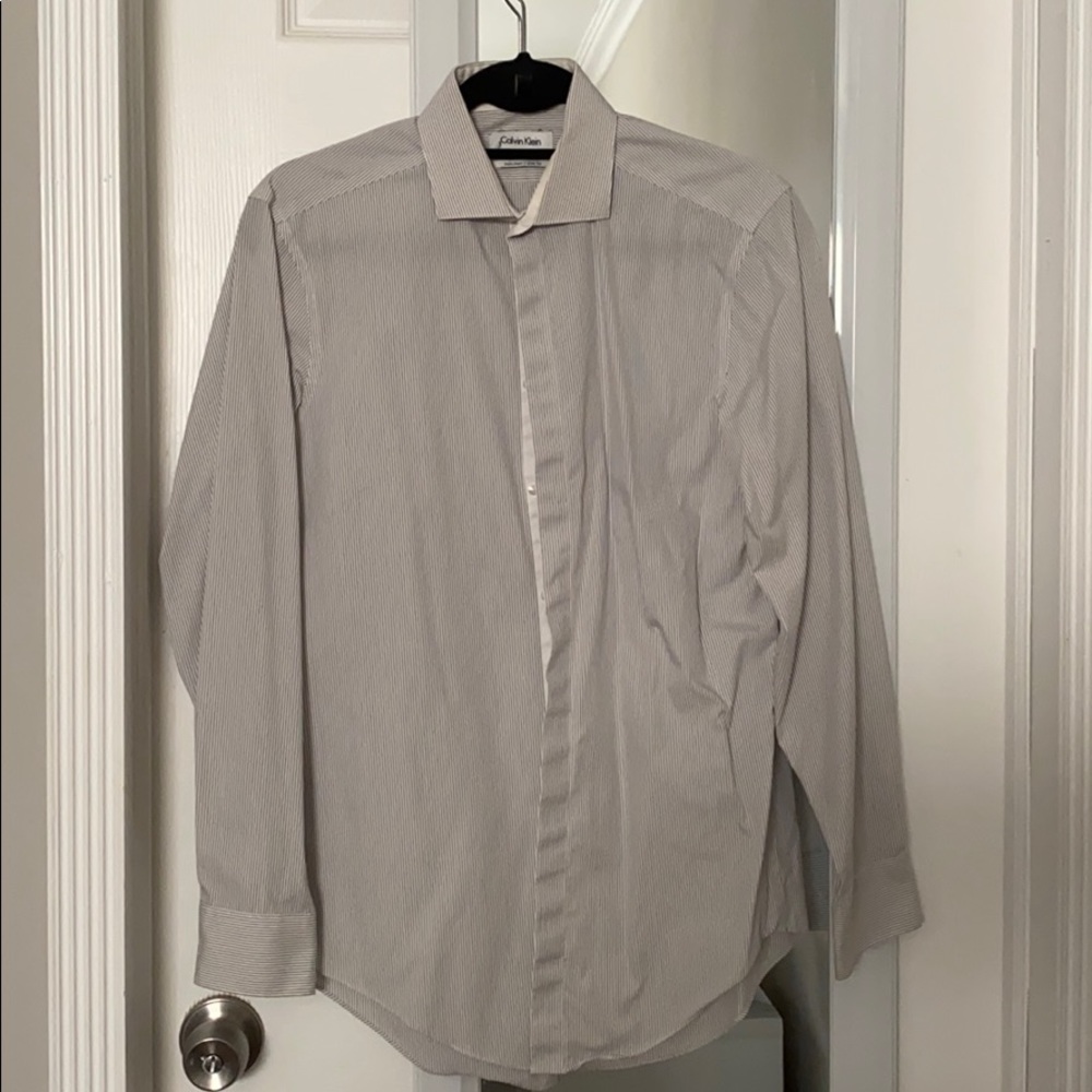 Calvin Klein non-iron slim fit dress shirt